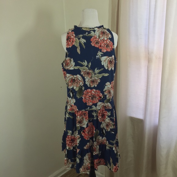 Sanctuary Blue Floral Print Dress - Picture 4 of 7